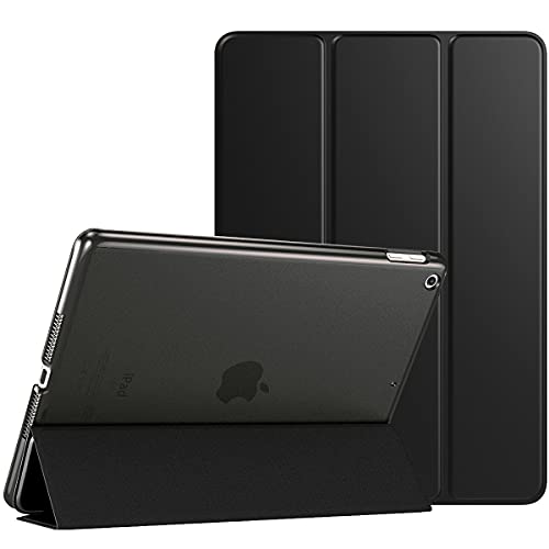 TiMOVO for iPad 10.2 Case iPad 9th Generation 2021/iPad 8th Generation 2020/iPad 7th Generation 2019 Case,Slim Translucent Hard PC Protective Smart Cover with Stand for iPad 10.2",Black - Black
