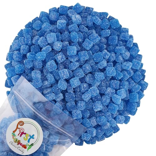 FirstChoiceCandy Sour Chewy Cubes Candy (2 Pound, Blue Raspberry) - Blue Raspberry - 2 Pound (Pack of 1)