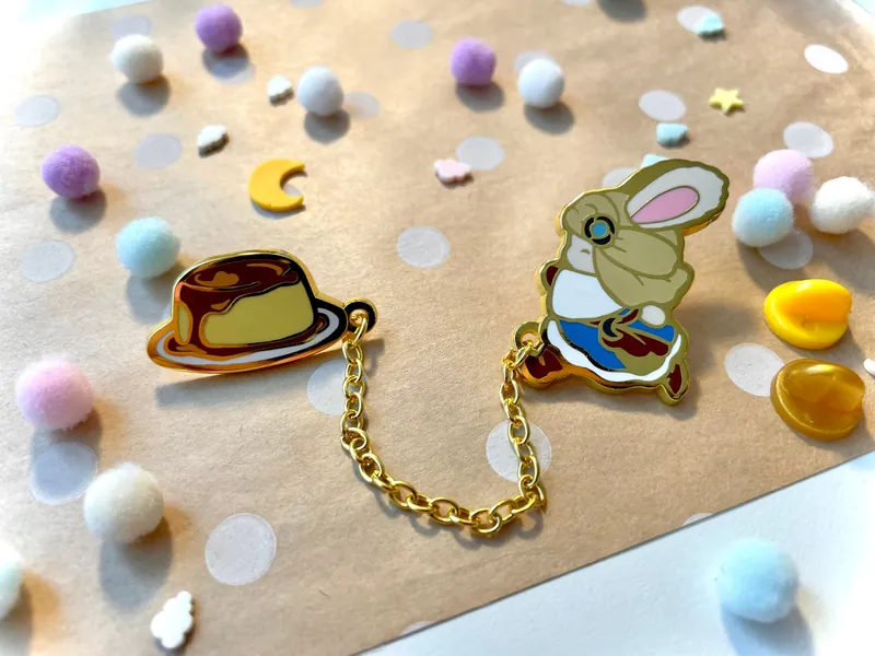 FFXIV Puddingway Enamel Pin