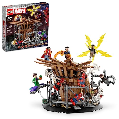 LEGO Marvel Spider-Man Final Battle 76261 Building Toy Set, Marvel Collectible Based on The Climax of The Spider-Man: No Way Home Movie, Multiverse Marvel Playset with 3 Versions of Spider-Man - Standard Packaging