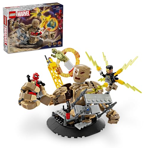 LEGO Marvel Spider-Man vs. Sandman: Final Battle Building Toy Set with Spider-Man Figure, Collectible Marvel Toy Inspired by Spider-Man No Way Home, Gift for Super Hero Loving Boys and Girls, 76280 - Multicolor