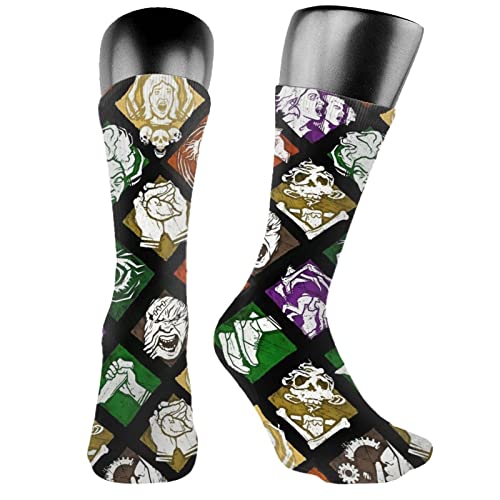 Dead By Daylight Perks Unisex Fun Novelty Mid-Calf Boot Socks Fashion Breathable Dress Crew Socks
