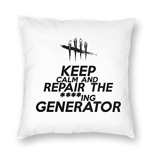 KIILA Dead by Daylight Keep Calm Home Decorative Throw Pillow Cases Sofa Couch Cushion Throw Pillow Covers 18x18 Inch - Dead By Daylight - 18" x 18"