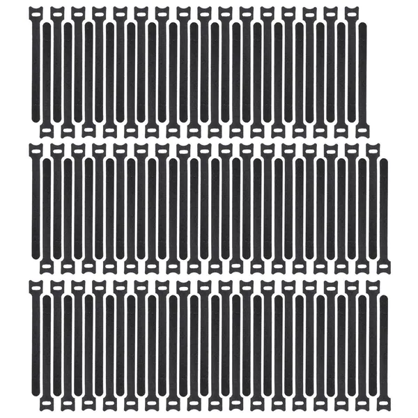Haobase 100pcs Reusable Fastening Cable Ties Adjustable Strap Wire Management (6 Inch, Black)