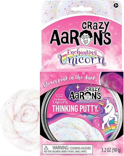 Crazy Aaron's Enchanting Unicorn 4" Tin Thinking Putty - Enchanting Unicorn