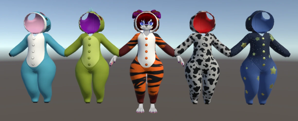 Arflin Onesie/Kigurumi pajamas for VRChat