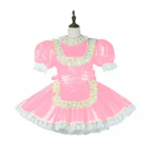 Cosplay Sissy Maid Pvc Dress Lockable Costume Tailor-made Sexy Cute Maid