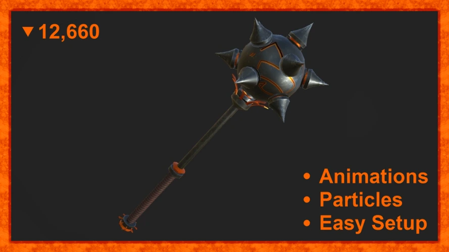 Earthshaker Mace [VRChat Asset/Weapon/Animations/Particles]