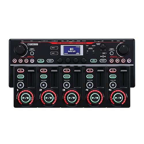BOSS RC-505MKII Loop Station – The Industry Standard Tabletop Looper, Updated and Enhanced. Class-leading sound quality. Five simultaneous stereo phrase tracks. Input FX and Track FX sections. - Loop Station