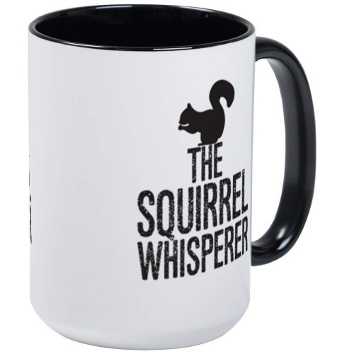 The Squirrel Whisperer Mug - 11oz RINGER Coffee Mug, Ceramic 11oz Coffee Cup - 