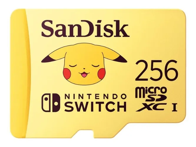 SanDisk Nintendo Switch Pokémon Pikachu MicroSD - 100MB/s - 256GB