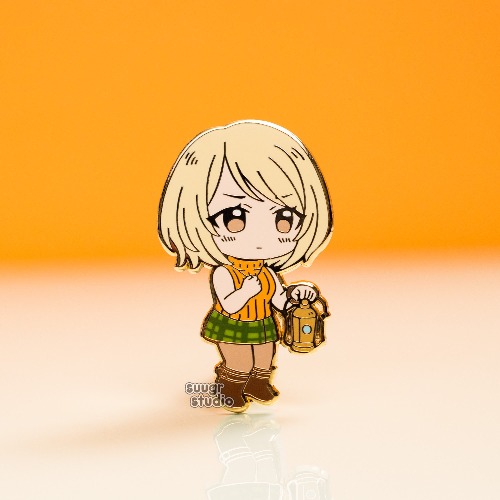 RE Ashley Hard Enamel Pin - [A Grade] / Simple Rubber Back