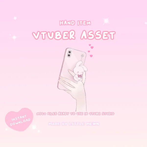 VTuber Asset | Rigged CharmCall Phone <3