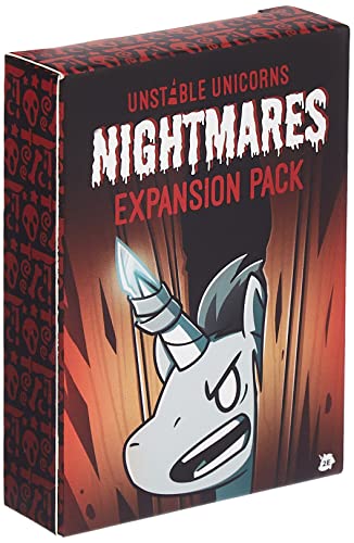 Unstable Games - Unstable Unicorns: Nightmares Expansion - Designed to be added to your Unstable Unicorns Card Game - Nightmares Expansion Pack