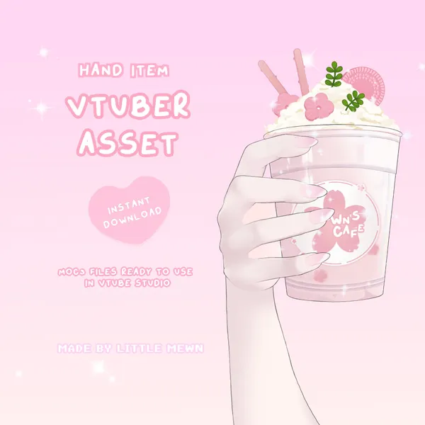 VTuber Asset | Rigged Sakura Latte <3