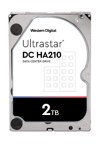 Western Digital 2TB Ultrastar DC HA200 SATA HDD - 7200 RPM Class, SATA 6 Gb/s, 128MB Cache, 3.5" - HUS722T2TALA604 - 2TB HDD