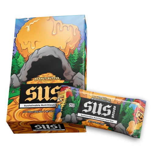 Sus Snacks - Box of Peanut Butter Flavor Sus Bars (12 Total)