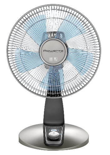 Rowenta Turbo Silence Table Fan 18 Inches Ultra Quiet Fan Oscillating, Portable, 4 Speeds, Manual Turn Dial, Indoor VU2531 - Table Bronze