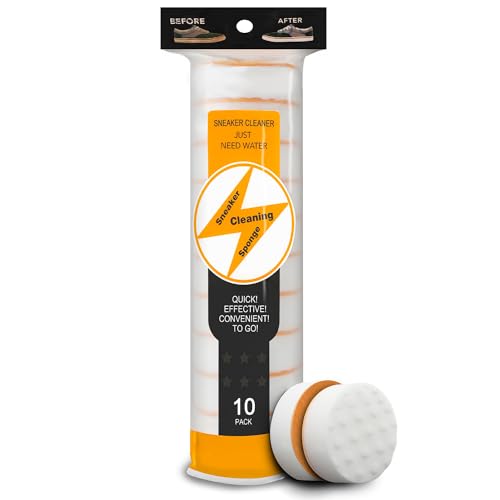 Pansonite Instant Sole and Sneaker Cleaner, Premium Dual-Sided Sponge Perfect for Shoe Cleaning - White