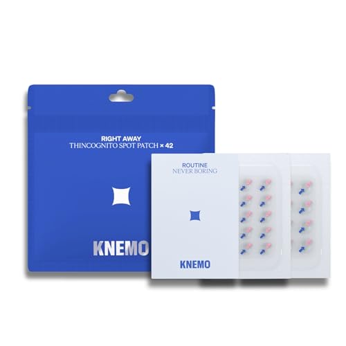 KNEMO Right Away Thincognito Invisible Spot Patch - Absorbing Hydrocolloid Acne Patch for Face, Blemishes, Zits, Breakouts Spot Treatment for Skin Care, 2 Sizes (42 Count)