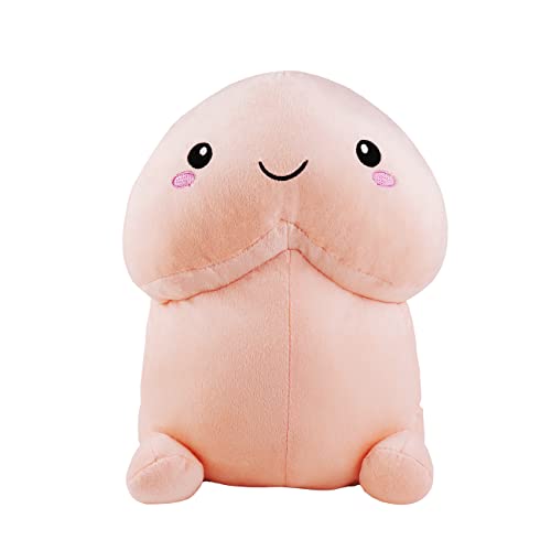 TBATQUIL 3D Funny Plush Pillow Toys Cartoon Fashion Stuffed Novelty Pillow Funny Festival Gift for Girlfriend Boyfriend (11.8inch, Pink Smile) - 11.8inch - Pink Smile