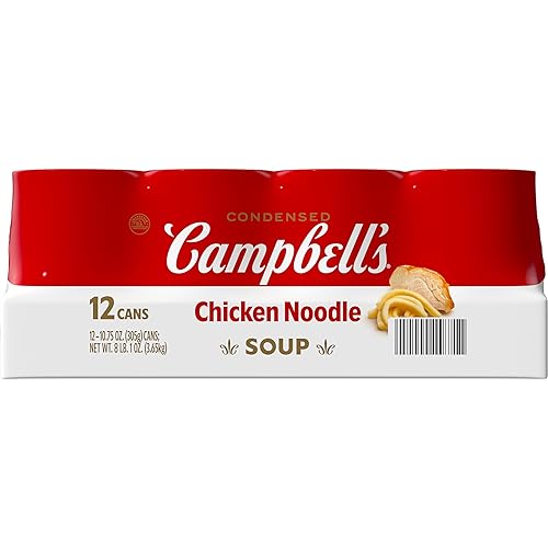 Campbell's Chicken Noodle Soup, 10 3/4 oz. Cans, 12 Count