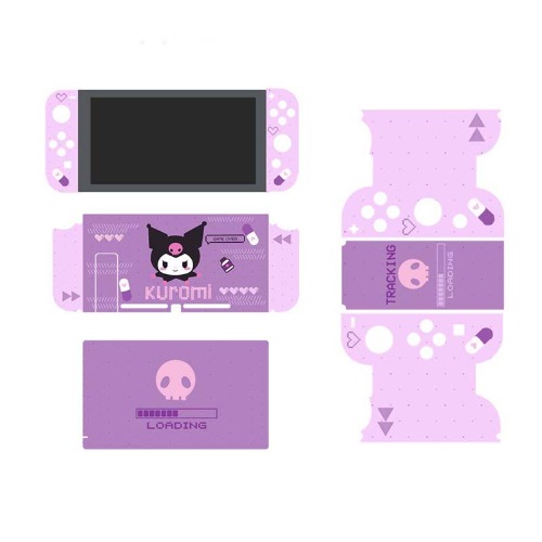 Nintendo Switch Cute Cartoon Skin Set - Switch / Purple