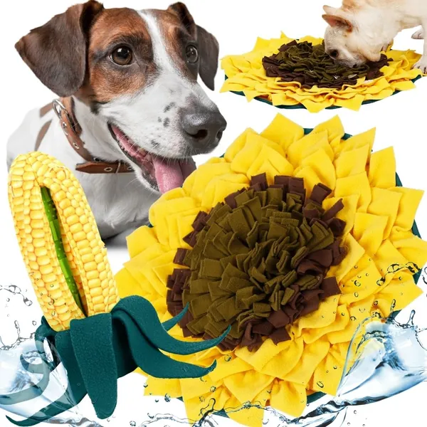 AdoptAgust Snuffle Mat for Dogs - Stress Relief Dog Sniffing Mat, Sniff Mat for Dogs to Beat Boredom and Mental Stimulation, Hypoallergenic Snuffle Mat for Dogs, Puppies, and Cats.