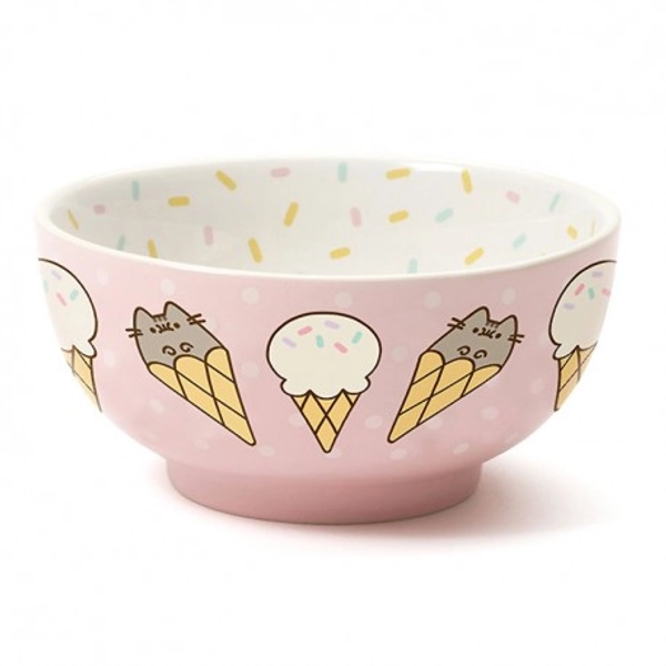 Pusheen Polka Dots Ice Cream Bowl - Kawaii Panda - Making Life Cuter