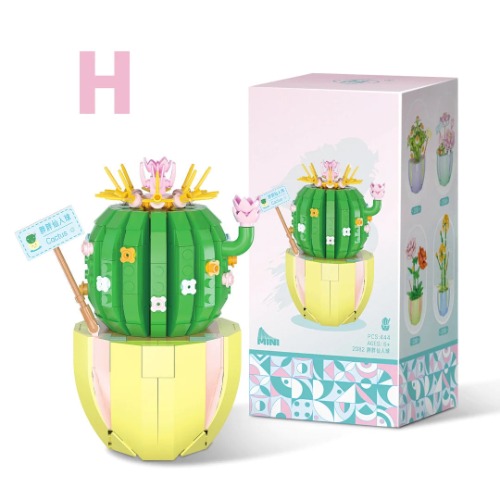 Building Block Flower Planter Sets - Flower H