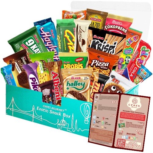 International Snack Box – 22 Delicious Snacks 🌍🍫