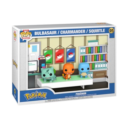 Funko Pokemon Deluxe Figurine: Bulbasaur, Charmander, Squirtle (Multicolor, Special Hard Display Case)