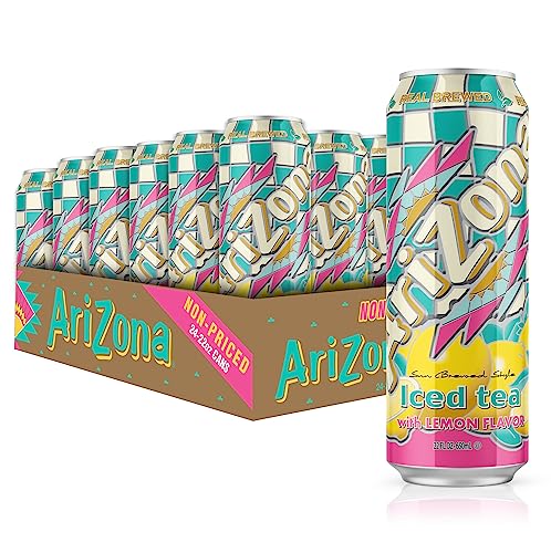 AriZona Lemon Tea - Big Can, 22 Fl Oz (Pack of 24) - Lemon Tea