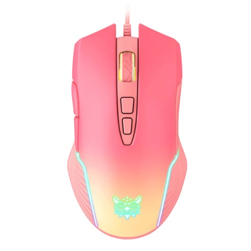 ONIKUMA CW905 Peach Gradient Wired Gaming Mouse USB Game Mice | Default Title