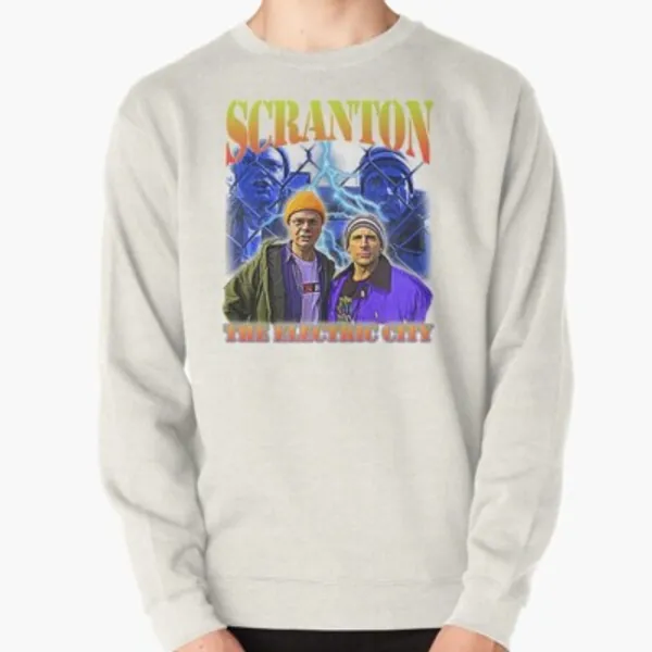 Scranton: The Electric City Pullover Sweatshirt by boboman13