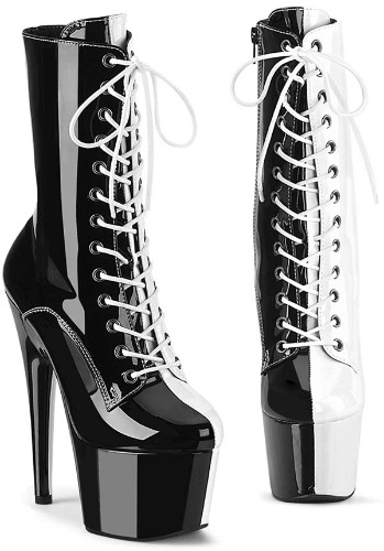 [Black/White Patent] | PLATFORM BOOTS 