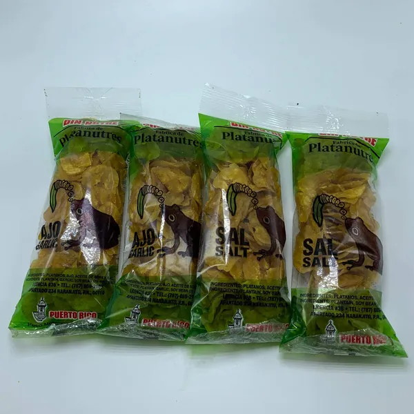 Puerto Rico Platanutres 2 Ajos 2 Sal - 4 Pack - 