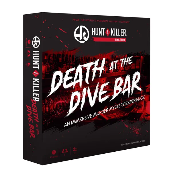 Hunt A Killer Death at The Dive Bar, Immersive Murder Mystery Game -Take on the Unsolved Case as an Independent Challenge, for Date Night or with Family  Friends as Detectives for Game Night, Age 14+