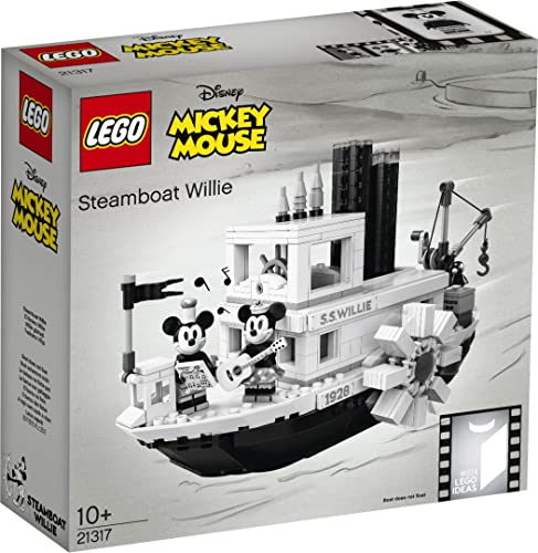 LEGO Ideas 21317 Disney Steamboat Willie Building Kit (751 Pieces) - Standard