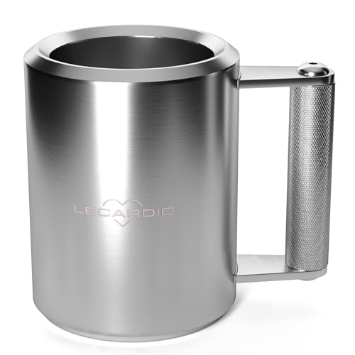 LECARDIO Heavy Mug 10KG/22LB 400ML - Stainless Steel Fitness Water Cup | Durable Weightlifting Plate Design | Gym, Workout, and Coffee Enthusiast Gift | BPA-Free Sports Bottle - 10kg/22lb/14oz