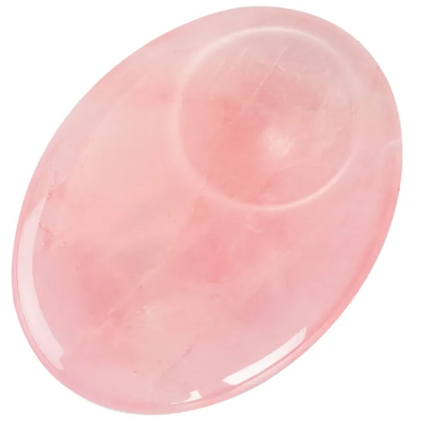 UU UNIHOM Rose Quartz Thumb Worry Stone Natural Chakra Reiki Healing Crystals Polished Oval Pocket Palm Stone for Anxiety Stress Relief Therapy - Nature Stone