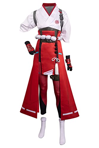 Ruleewe OW Kiriko Cosplay Kostüm Weibliche Outfits Halloween Karneval Anime Spiel Anzug Set - M