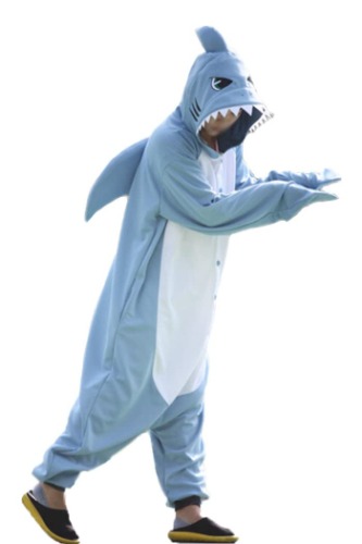 wotogold Tier Hai Pyjama Unisex Erwachsene Cosplay Kostüme - M Hellblau