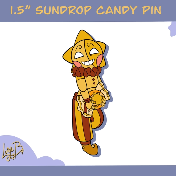 FNAF Five Nights at Freddy's Security Breach Ruin DLC Sundrop Daycare Attendant Candy Enamel Pin