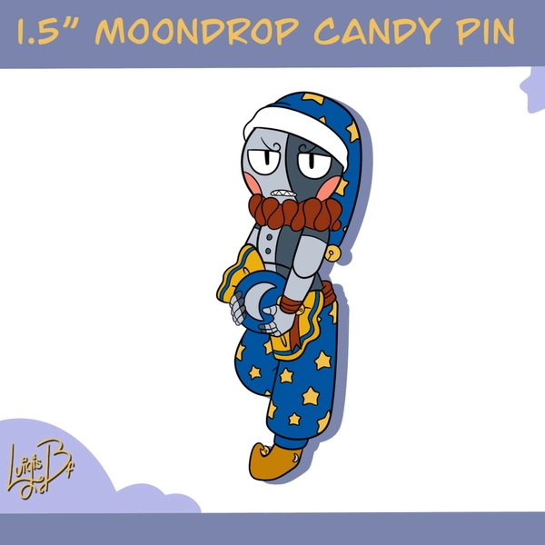 FNAF Five Nights at Freddy's Security Breach Ruin DLC Moondrop Daycare Attendant Candy Enamel Pin