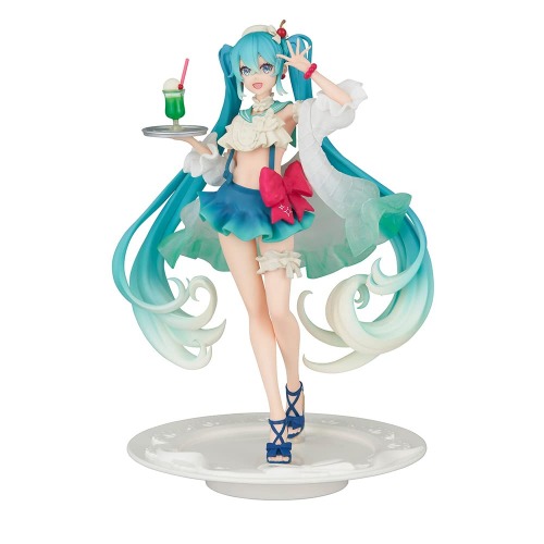 Hatsune Miku statyett PVC Hatsune Miku SweetSweets Series Melon Soda Float 18 cm