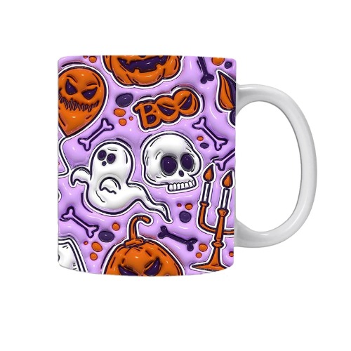 Spooky Season Mugs | Purple Ghosts