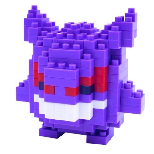 nanoblock NBPM_007 nanoblock-NBPM-007-Pokemon Gengar figur 5 cm, flerfärgad
