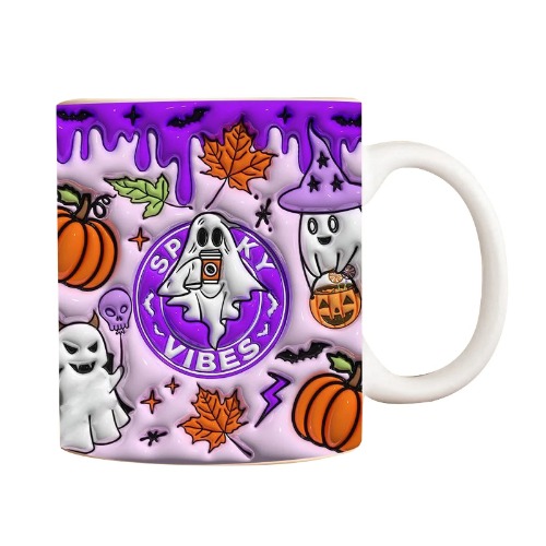 Spooky Season Mugs | Purple Coffee