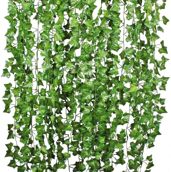 12 strands artificial ivy leaf hanging vines